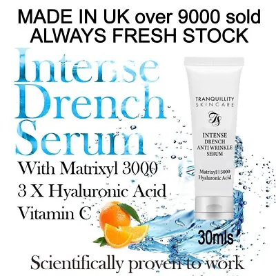 Strong Anti Wrinkle Serum With MATRIXYL 3000 HYALURONIC ACID VIT C ANTI AGEING • £12.99