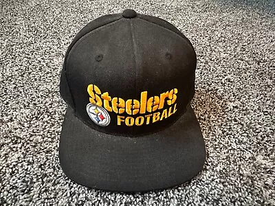 Pittsburgh Steelers Mitchell & Ness Flat Rim Snapback Hat NFL Vintage Collection • $10