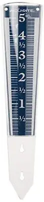 Rain Gauge AcuRite 5 Capacity Easy-To-Read Magnifying Acrylic Blue NEW • $9.79