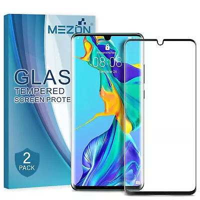 [2 Pack] Full Cover HUAWEI P30 Pro Premium Tempered Glass 9H HD Protector MEZON • $19.99
