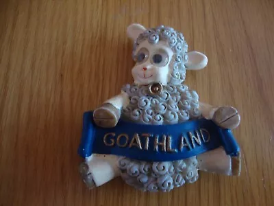 Goathland Sheep With Wobbly Eyes Ceramic Fridge Magnet • £1.30