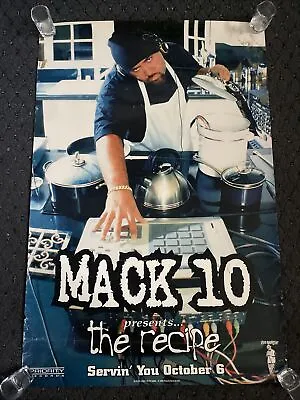 VINTAGE 1998 Mack 10 The Recipe RECORD PROMO POSTER RARE • $100