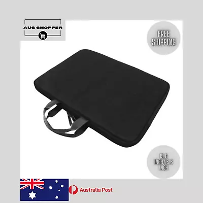 Water-Resistant Laptop Sleeve Bag 13.3  15.6  Soft Suede | Lightweight Black AU • $35