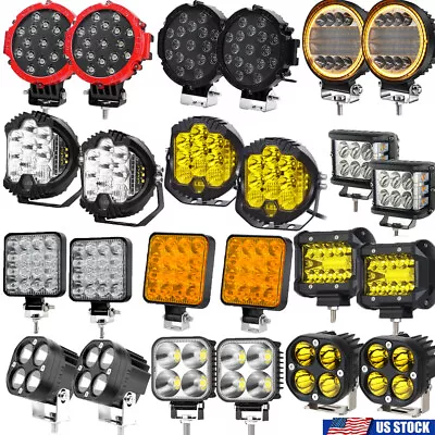 3  4  5  7inch LED Driving Work Light Bar Spot Flood Pods OffRoad Truck FOG Lamp • $13.99