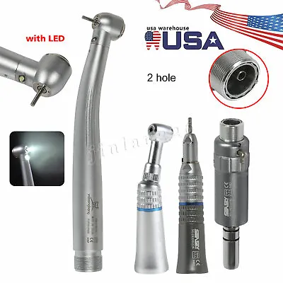 Estilo Dental NSK 2 Agujero LED Alta Y Baja Velocidad Kit Pieza De Mano OEM • $60