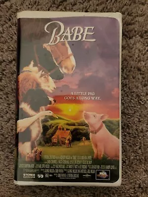 Babe VHS 1996 Universal James Cromwell Pig MCA Tape Rated G Animals • $0.99