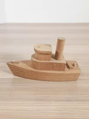 Vintage Handmade Wooden Tug Boat Model/Toy/ Display • $6.95