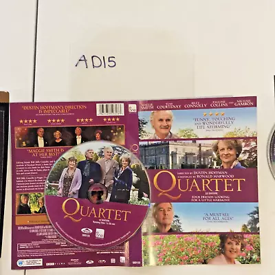 Quartet (DVD 2013 Canadian) No Case No Tracking #AD15 • $5.25