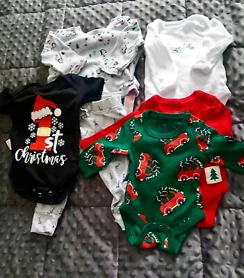 Baby Clothes Bundle VESTS 0 - 3 Months. Some New Various Designs Xmas • £1.25