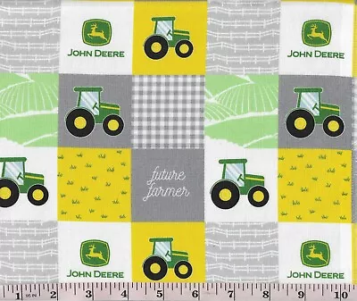 Fabric~john Deere~patches~quilt Fabric~1/2 Yard • $13.99