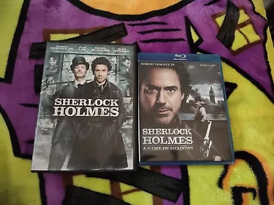 Sherlock Holmes (DVD) & Sherlock Holmes: A Game Of Shadows (Blu-ray) • $11.99