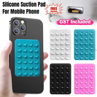 1/2 Silicone Suction Pad ForMobile Phone Fixture Suction Cup Silicone Phone Hold • $6.93