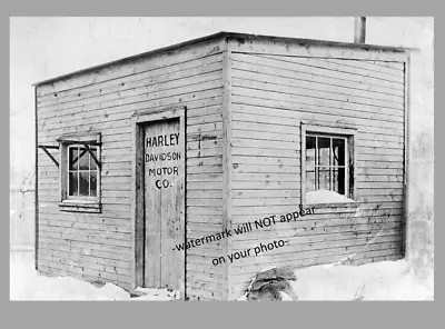 First Harley Davidson Motorcycle Shop PHOTO Built 1st Harley Here! 1903 Factory • $5.68