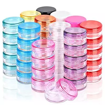 Sample Container 5 Gram Empty Plastic Cosmetic Pot Jars For Eye Shadow Nails... • $17.29