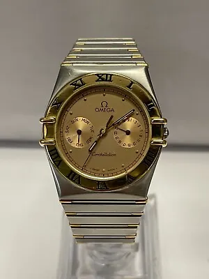 OMEGA Constellation Two-Tone W/Arabic Numbers Bezel Men's Watch- $8K APR W/ COA! • $1795