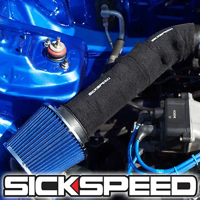 $9.88 • Buy Black Thermal Cover For Cold Air/short Ram Intake Pipe Thermal Engine Bay Sock