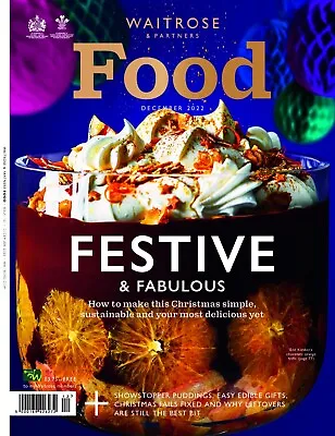 £3.99 • Buy Waitrose Food Magazine - December 2022, Edd Kimber's Chocolate Orange Trifle