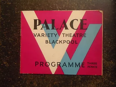 Blackpool Palace Variety Theatre 1945 Programme Tessie O'Shea Max Wall • £4