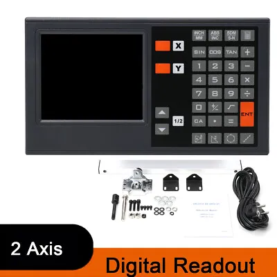2 Axis DRO Digital Readout Linear Scale Precision 5μm For Milling Lathe Machine • $77