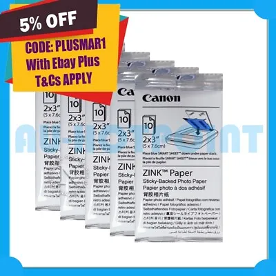 $16 • Buy Canon/HP Zink Photo Paper For Sprocket/Mini Photo Printer 1PF35A Z3Z91A, Z3Z92A