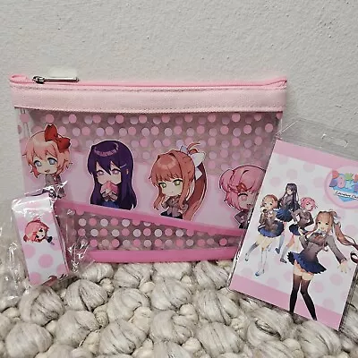 Doki Doki Literature Club Pencil Pouch Bag Lanyard ID Badge Holder Official NEW • $24.99