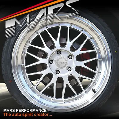 MARS MP-LM Hyper Silver 4x 19 Inch Stag Alloy Wheels Rims 5x114.3 BA BF FG WRX • $1699.99