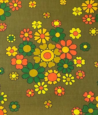 Vintage 1960s 70s Beldecor San Francisco Fabric • £9.99