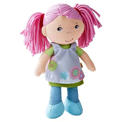 HABA Soft Doll Beatrice 8  - First Baby Doll With Pink Pigtails • $24.99