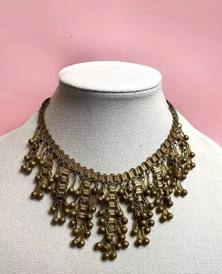 Unsigned Early Miriam Haskell Choker Bib Bead Vintage Estate Statement Necklace • $249