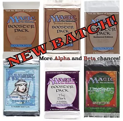 Vintage Magic The Gathering Repacks ~Alpha And Beta Included!~ *SEE DESCRIPTION* • $7.99