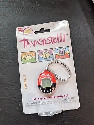 Bandai Tamagotchi 20th Anniversary Series 3 Black Orange Virtual Pet NEW • £15.34