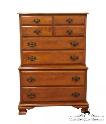 ETHAN ALLEN Heirloom Nutmeg Maple Colonial Early American 39  Chest On Chest ... • $1099.99