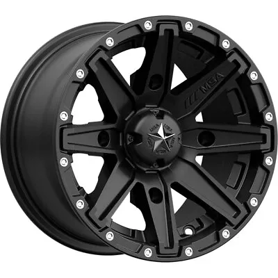 4/156 Motosport Alloys M33 Clutch Wheel 14x7 4.0 + 3.0 Satin Black For Polaris • $161