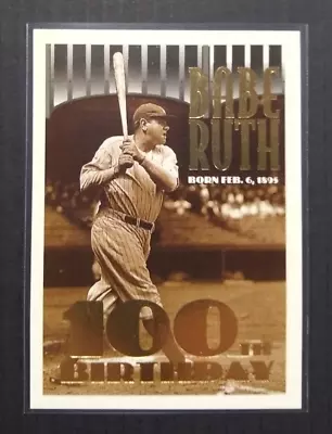 1995 Topps/MegaCards Babe Ruth 100th Birthday Stamp Yankees • $2.50