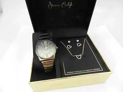 JESSICA CARLYLE Women's Bracelet Watch 28mm Jewelry Gift Set • $0.99