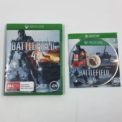 Battlefield 4 Xbox One Game + Manual PAL 17m4 • $6.95