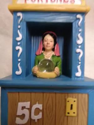 Mini Fortune Teller Arcade Machine Lady Used Lemax D. 56 Halloween Village ? • $27.50