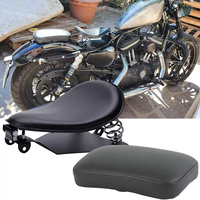 Motorcycle Solo Seat + Passenger Pillion Seat For Harley Sportster 883 1200 48 • $89.01