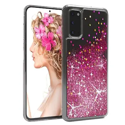 For Samsung Galaxy S7 Edge Glitter Cover Liquid Silicone Skin Case Phone Pink • $16.06