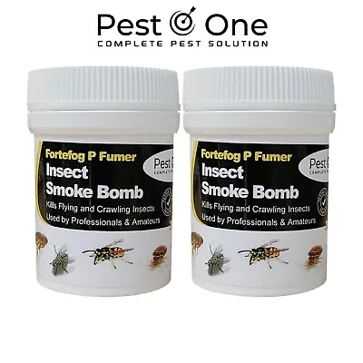 Bed Bug Smoke Killer Flea Foggers Insect Moths Fly Treatment Kills All Insects • £13.99