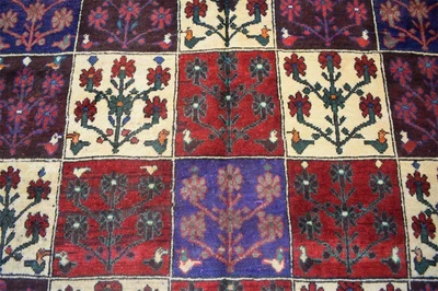 $545.30 • Buy 5'6 X 10'3 S Antique Geometric Garden Panel Animal Tribal Handmade Wool Area Rug