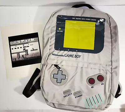 Nintendo Game Boy 18  Backpack Original Licensed Laptop Bag Bioworld 2017 New • $19.95