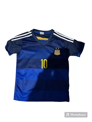 Lionel Messi #10 Argentina National Team Soccer Futbol Jersey Kids Size 24 • $15