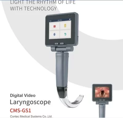 CONTEC CMS-GS1 Medical Digital Video Laryngoscope Touch 3.5 LCD Intubation Devic • $649