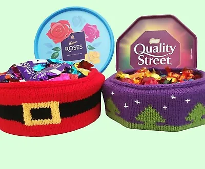 £2.60 • Buy KNITTING PATTERN 323: Christmas Chocolate Tub Cover 2, Quality Street / Roses