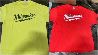 Milwaukee Tool High Viz  MY TOOL M18  Red Safety Yellow TShirts S M L XL 2XL 3XL • $14.99