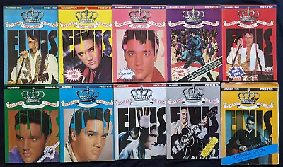 Elvis - 25 Years (1956-1981) The King Magazine - Complete Set 1-10 • $120