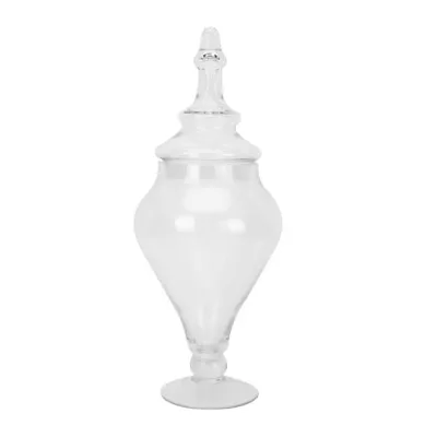 Clear Glass Apothecary Jar Candy Buffet Display Container-GD • £25.95