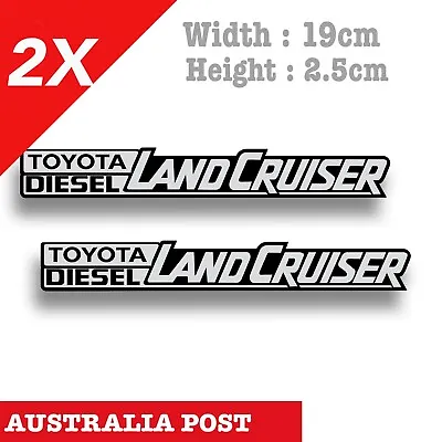 Toyota Land Cruiser Diesel 4X4 4WD  Hilux Toyota Logo Decal Stickers • $7