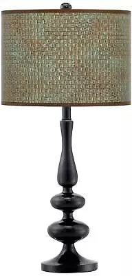 Interweave Patina Giclee Paley Black Table Lamp • $99.99